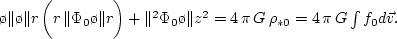 \begin{displaymath}
\biggl({v_r\,v_\varphi \o r} +
{\varkappa^2 \o 2\,\Omega...
...0 \o \Vert z}\,{\Vert f_0 \o \Vert v_z} = 0 \,, %\eqno(2.1.8)
\end{displaymath}